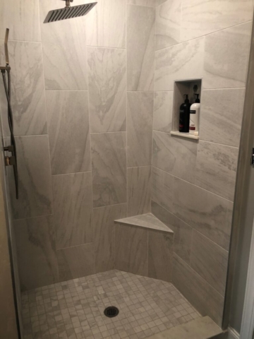 Shower remodel completed