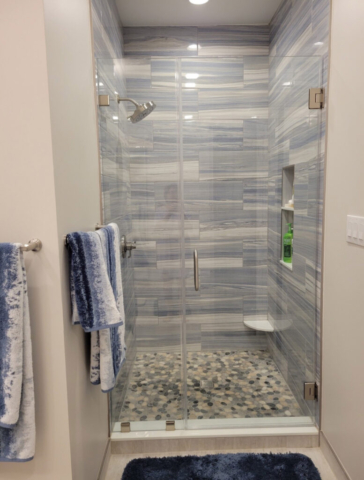 Walk in shower remodel